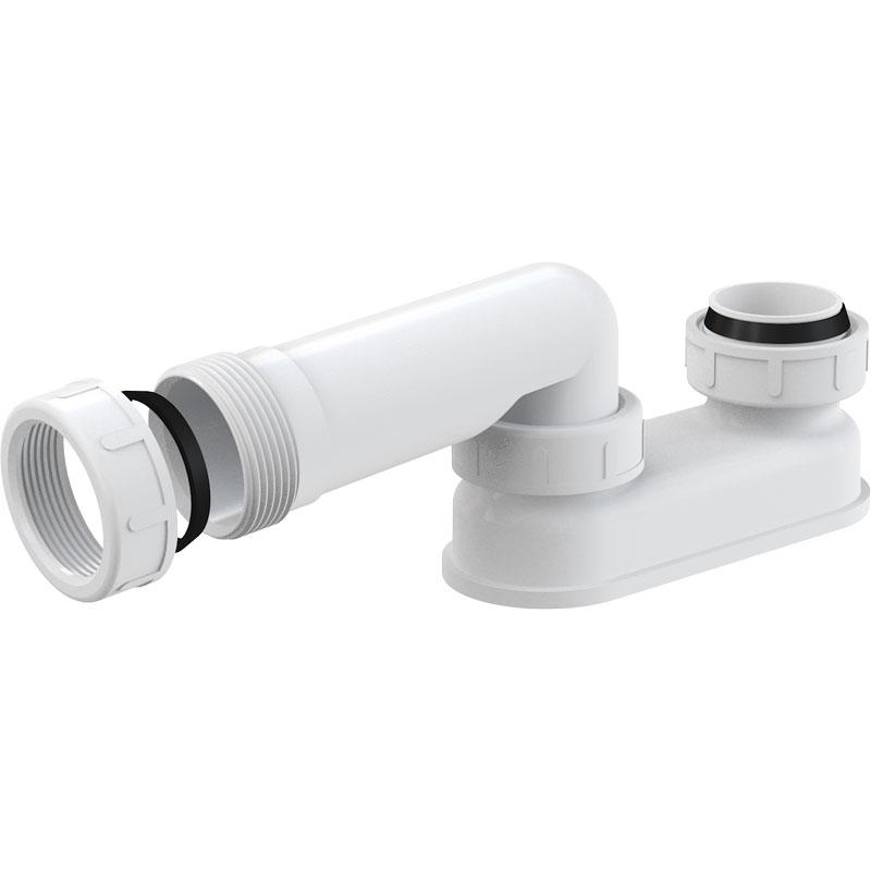 Alcaplast Сифон для ванны из полипропилена, цвет: белый A53-6/4"