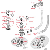 Alcaplast Сифон для душевого поддонa click/clack, цвет: хром A506KM