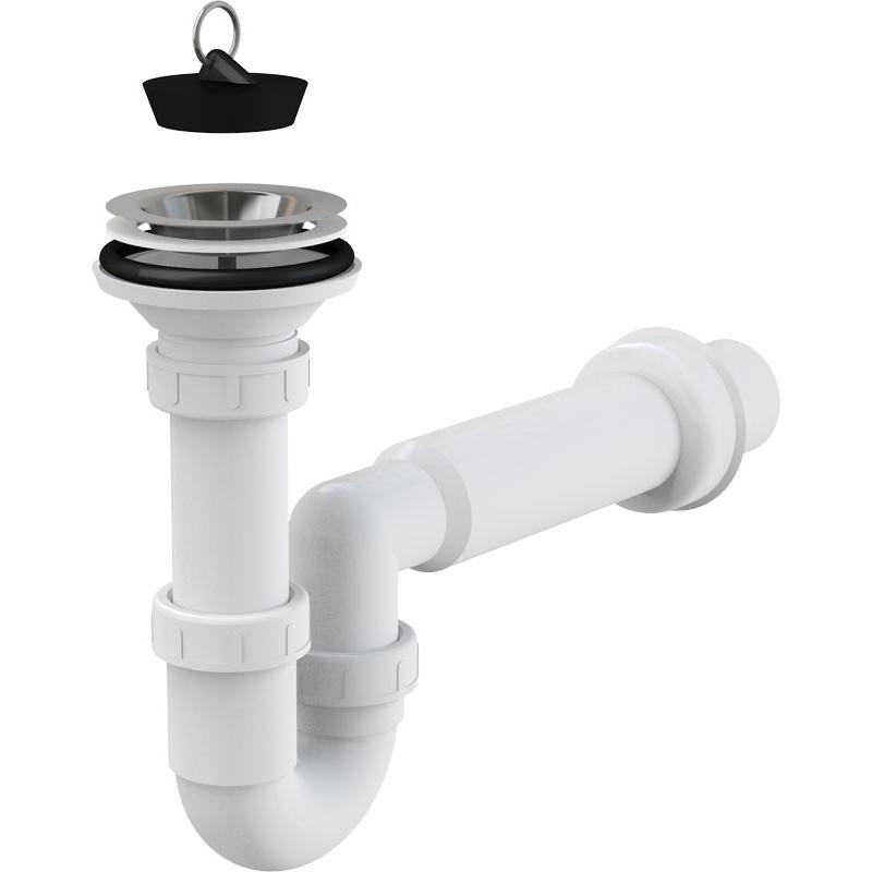 Alcaplast Выпускной комплект с гидрозатвором, цвет: хром A464-DN50