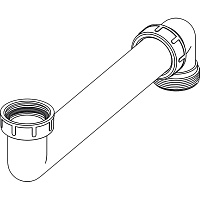 Alcaplast Соединение экономящие пространство 6/4", цвет: белый P109