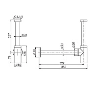 Fima Carlo Frattini Spillo Steel Сифон для раковины, цвет: нержавейка F409INOX