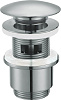 Cezares Донный клапан с переливом click-clack, цвет: хром CZR-SAT5-01