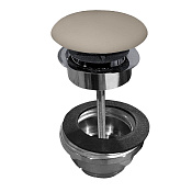 Kerasan Nolita Донный клапан Click-Clack, универсальный с керамич. крышкой, цвет: nocciola matt 923381