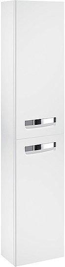 Roca Gap R Шкаф-пенал 34,5х160h см, подвесной, с 2мя дверцами, правый, цвет: белый матовый ZRU9302738