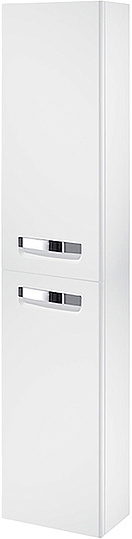 Roca Gap L Шкаф-пенал 34,5х160h см, подвесной, с 2мя дверцами, левый, цвет: белый матовый ZRU9302739