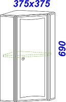 Шкаф Aqwella Barcelona Вa36 угловой Ba.04.36