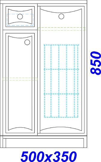 Aqwella Barcelona Тумба H5/1/К Ba.03.05