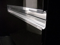 Roca Victoria Nord Black Edition Шкаф-пенал 30х150h см, подвесной, с 2 дверцами, цвет: черный глянец ZRU9000095