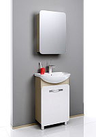 Зеркало-шкаф Aqwella Vega 55 дуб сонома Veg.04.05