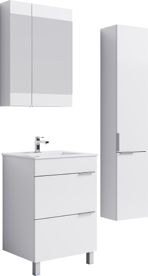 Зеркало-шкаф Aqwella Brig 60 белое Br.04.06/W