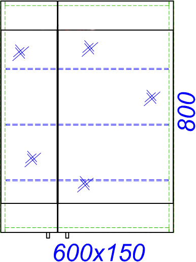 Зеркало-шкаф Aqwella Brig 60 седой дуб Br.04.06/Gray