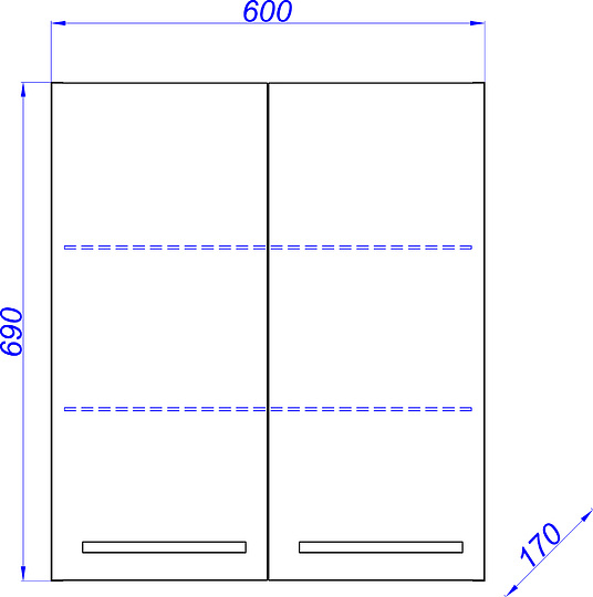 Шкаф Aqwella Allegro 60 Agr.04.06