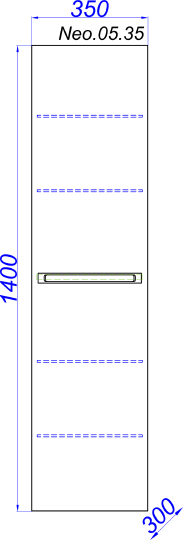 Шкаф-пенал Aqwella Neo 35 Neo.05.35