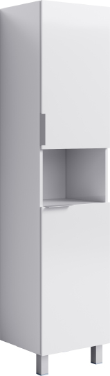 Шкаф-пенал Aqwella Brig 40 с бельевой корзиной, белый Br.05.04.K/W