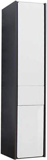 Roca Ronda Шкаф-пенал 32х139h см, подвесной, с 2мя дверцами и ящиком, правый, цвет: белый/антрацит ZRU9302967