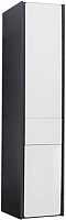 Roca Ronda Шкаф-пенал 32х139h см, подвесной, с 2мя дверцами и ящиком, правый, цвет: белый/антрацит ZRU9302967