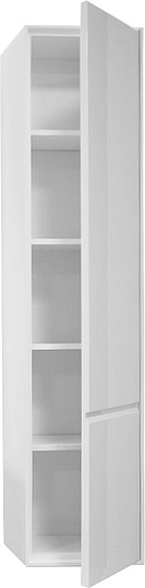 Roca Laks R Шкаф-пенал 37,5х168h см, подвесной, с 2мя дверцами, правый, цвет: белый глянцевый ZRU9302802