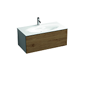 Kerasan Shape Mobile Тумба под раковину, подвесная 120х51x40h cм, с сифоном, цвет: Bianco/Дуб 9325K3