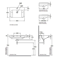 Kerasan Inka Project Тумба под раковину на 120 см, подвес. 118x37x30hсм, цвет: Laccato bianco lucido 911102