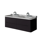 Kerasan Waldorf Тумба под раковину на 150 см, подвесная 144x51x50h см, с 4мя ящ., цвет: Nero matt 925431