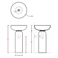 ArtCeram Jolie Кольцо для раковины, цвет: matt black ACA073 17