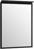 Allen Brau Reality Зеркало прямоугольное 60x75h см, с подсветкой, цвет: черный брашированный 1.31013.BB