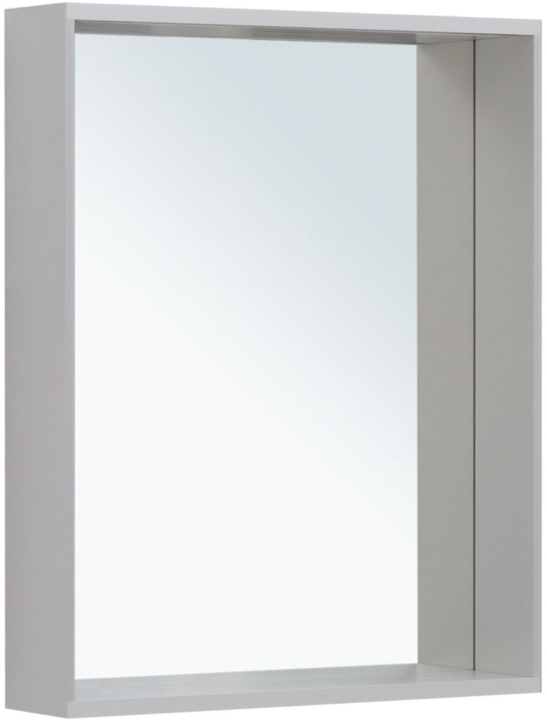 Allen Brau Reality Зеркало прямоугольное 60x75h см, с подсветкой и сенс. выкл., цвет: серебро браш 1.32016.02