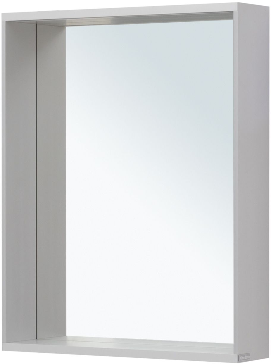 Allen Brau Reality Зеркало прямоугольное 60x75h см, с подсветкой и сенс. выкл., цвет: серебро браш 1.32016.02