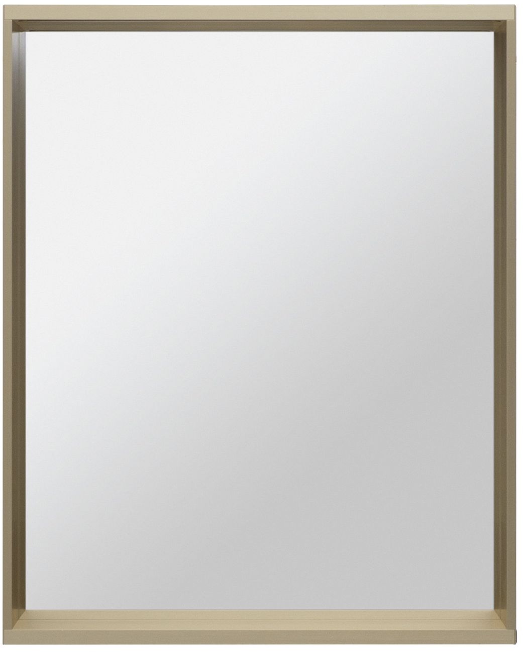 Allen Brau Reality Зеркало прямоугольное 60x75h см, с подсветкой и сенс. выкл., цвет: латунь браш 1.32016.03