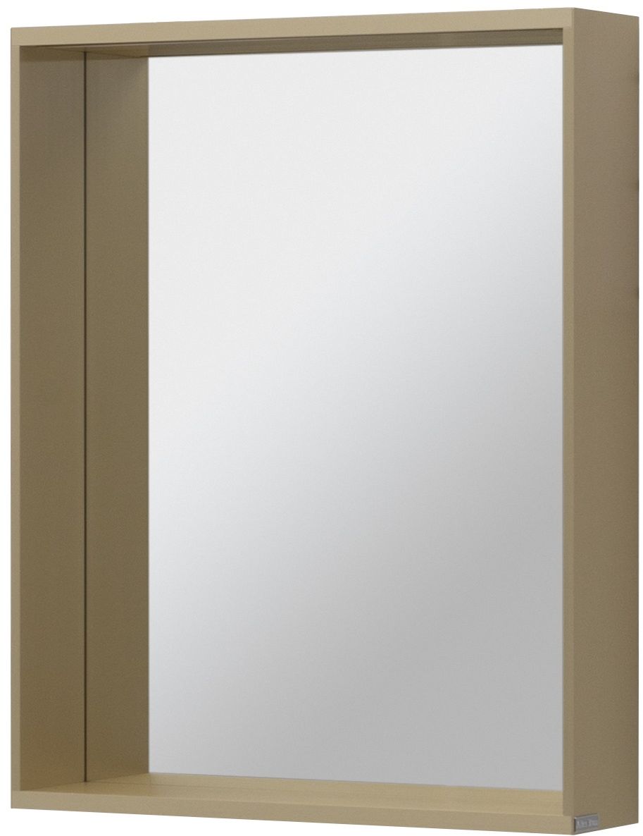 Allen Brau Reality Зеркало прямоугольное 60x75h см, с подсветкой и сенс. выкл., цвет: латунь браш 1.32016.03