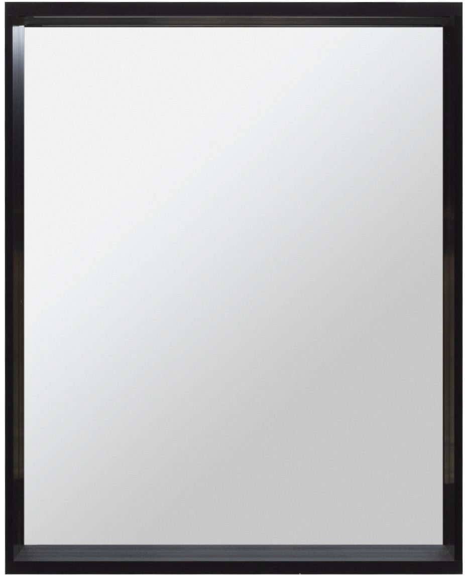 Allen Brau Reality Зеркало прямоугольное 60x75h см, с подсветкой и сенс. выкл., цвет: черный браш 1.32016.BB