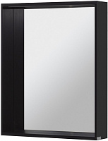 Allen Brau Reality Зеркало прямоугольное 60x75h см, с подсветкой и сенс. выкл., цвет: черный браш 1.32016.BB