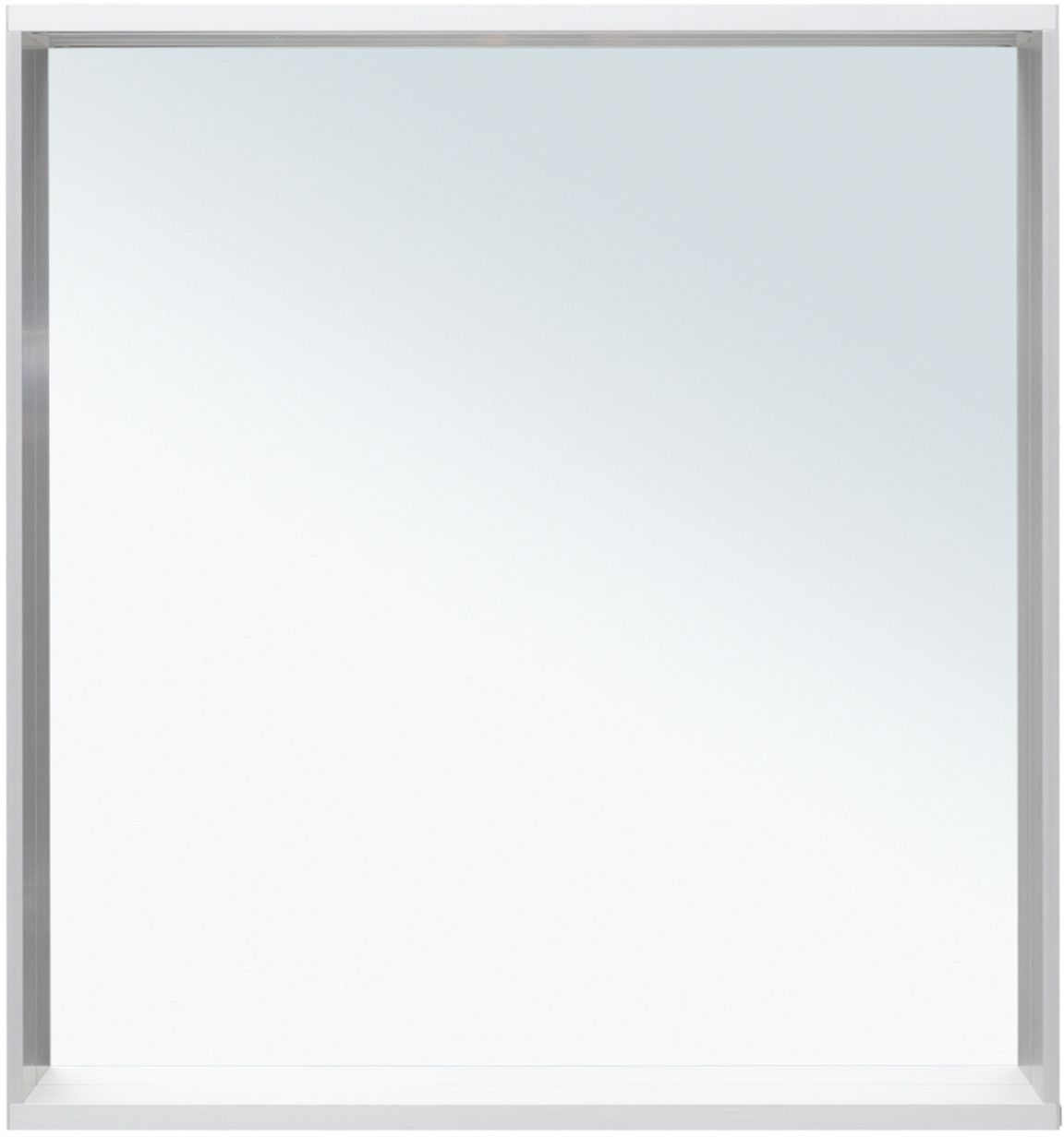 Allen Brau Reality Зеркало прямоугольное 70x75h см, с подсветкой и сенс. выкл., цвет: серебро браш 1.32017.02