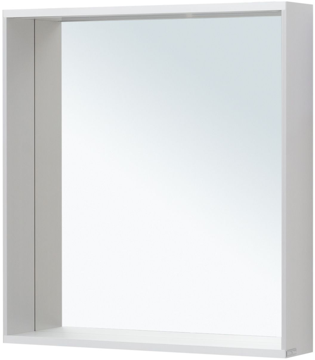 Allen Brau Reality Зеркало прямоугольное 70x75h см, с подсветкой и сенс. выкл., цвет: серебро браш 1.32017.02