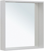 Allen Brau Reality Зеркало прямоугольное 70x75h см, с подсветкой и сенс. выкл., цвет: серебро браш 1.32017.02