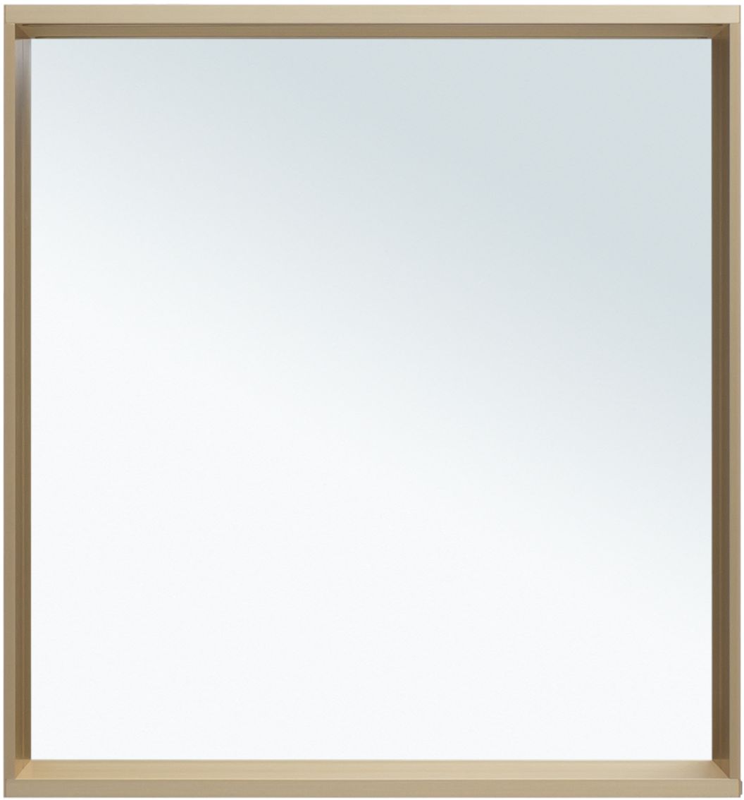 Allen Brau Reality Зеркало прямоугольное 70x75h см, с подсветкой и сенс. выкл., цвет: латунь браш 1.32017.03