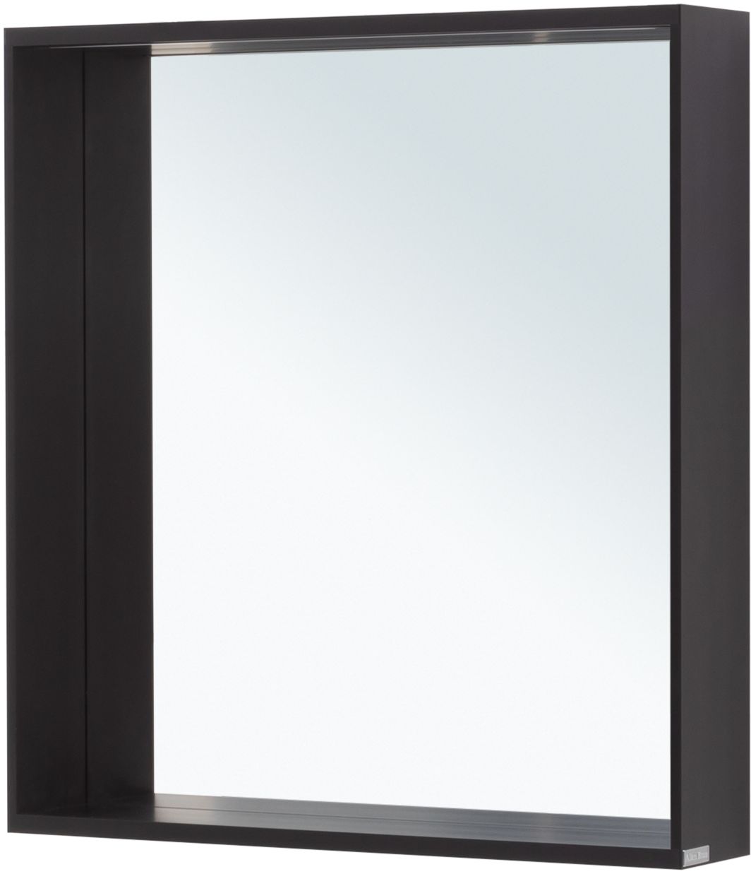 Allen Brau Reality Зеркало прямоугольное 70x75h см, с подсветкой и сенс. выкл., цвет: черный браш 1.32017.BB