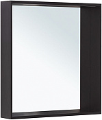 Allen Brau Reality Зеркало прямоугольное 70x75h см, с подсветкой и сенс. выкл., цвет: черный браш 1.32017.BB