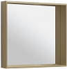 Allen Brau Reality Зеркало прямоугольное 80x75h см, с подсветкой и сенс. выкл., цвет: латунь браш 1.32018.03
