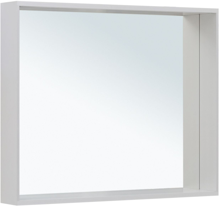 Allen Brau Reality Зеркало прямоугольное 90x75h см, с подсветкой и сенс. выкл., цвет: серебро браш 1.32019.02