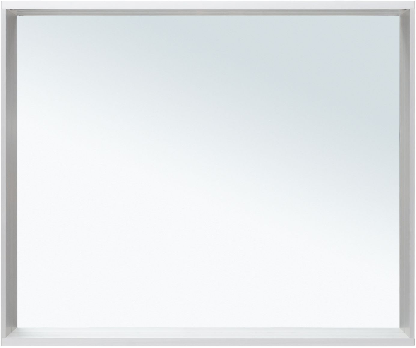 Allen Brau Reality Зеркало прямоугольное 90x75h см, с подсветкой и сенс. выкл., цвет: серебро браш 1.32019.02