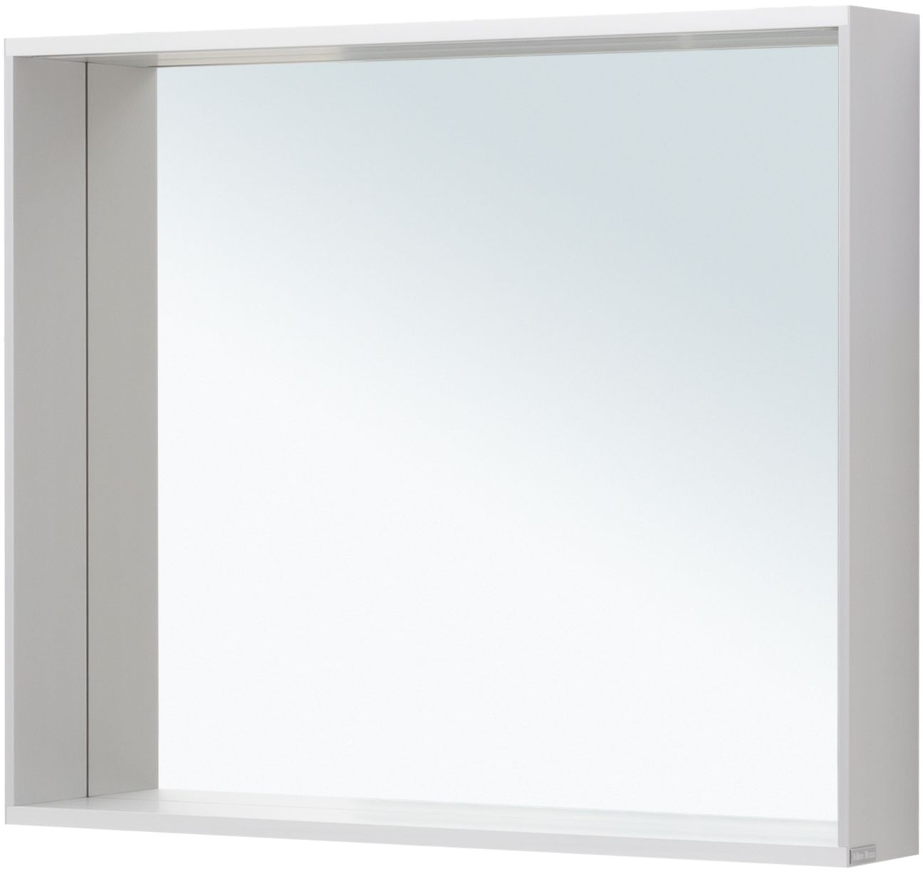 Allen Brau Reality Зеркало прямоугольное 90x75h см, с подсветкой и сенс. выкл., цвет: серебро браш 1.32019.02