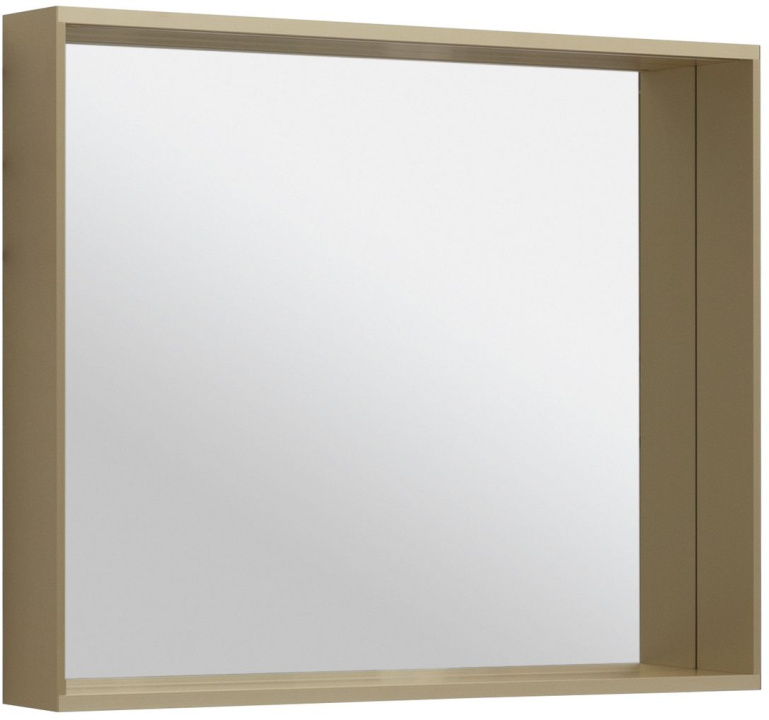 Allen Brau Reality Зеркало прямоугольное 90x75h см, с подсветкой и сенс. выкл., цвет: латунь браш 1.32019.03