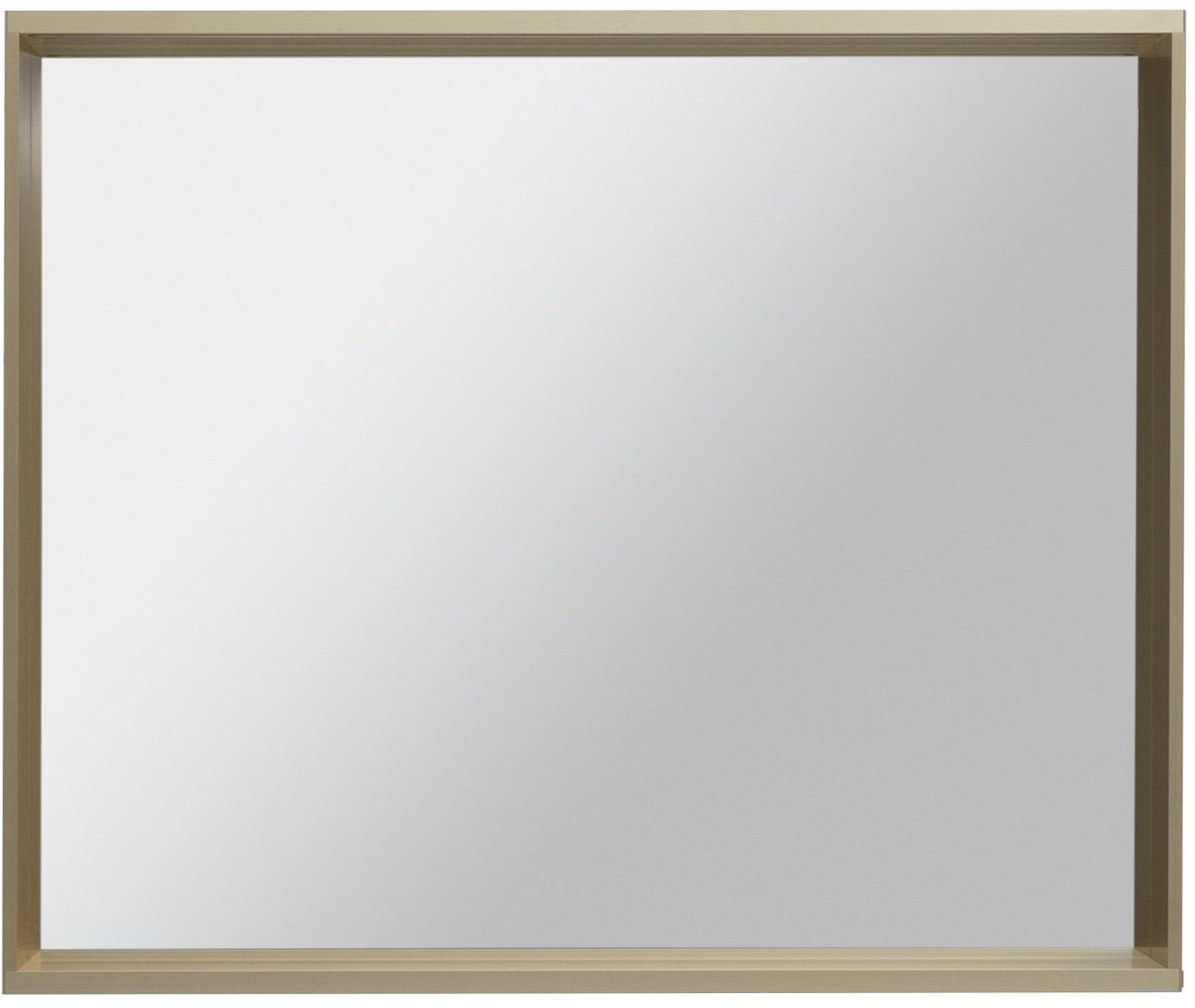 Allen Brau Reality Зеркало прямоугольное 90x75h см, с подсветкой и сенс. выкл., цвет: латунь браш 1.32019.03