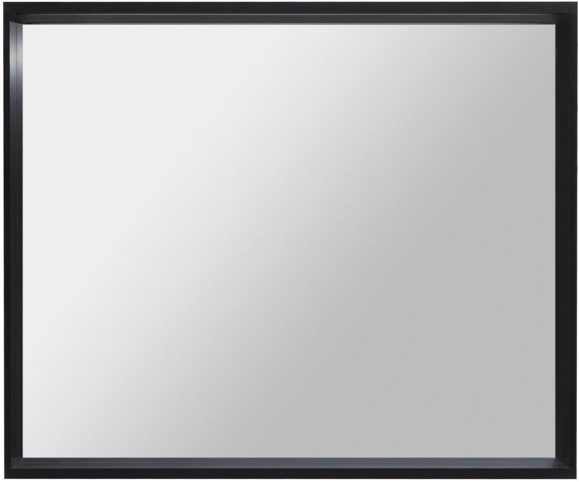 Allen Brau Reality Зеркало прямоугольное 90x75h см, с подсветкой и сенс. выкл., цвет: черный браш 1.32019.BB