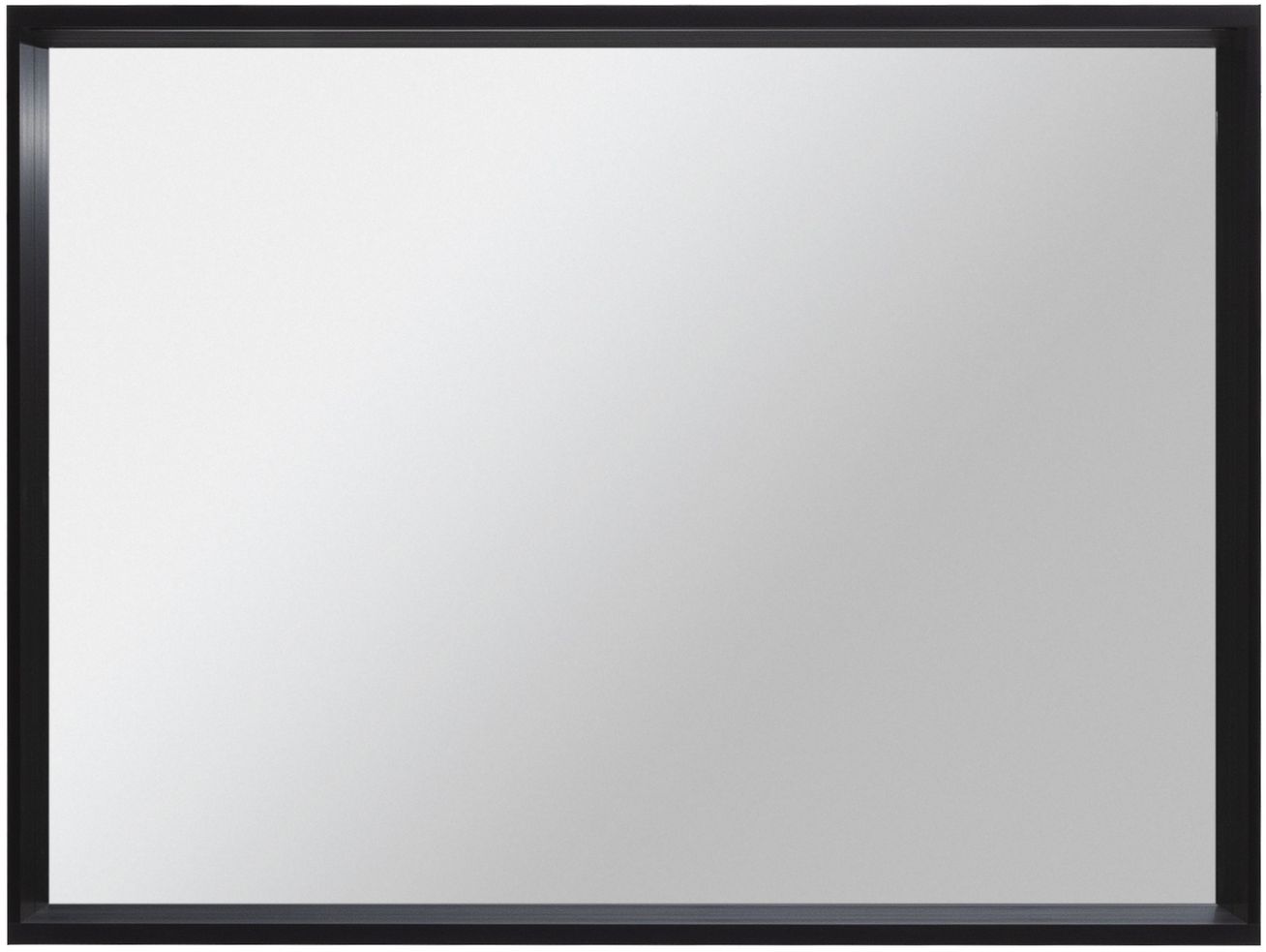 Allen Brau Reality Зеркало прямоугольное 100x75h см, с подсветкой и сенс. выкл., цвет: черный браш 1.32020.BB