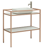 Allen Brau Liberty Консоль под раковину напольная 90x46x90,8h см, цвет: медь брашированная 1.33004.60