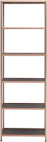 Allen Brau Liberty Стеллаж 60x30,8x180,8 см, цвет: медь брашированная 1.33006.60