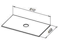 Allen Brau Fantasy Столешница для раковины 81x46,8 см, цвет: графит 1.11009.G