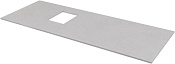 Allen Brau Infinity Столешница для раковины 120x46 см, левосторонняя, цвет: серый структурный 1.21015.G-S
